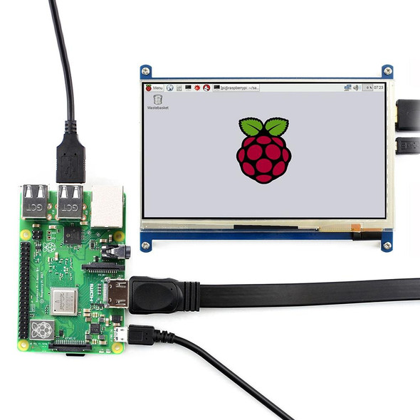 WAVESHARE 7 Inch HDMI LCD (C) 1024600 Touch Screen  for Raspberry Pi Supports Various Systems