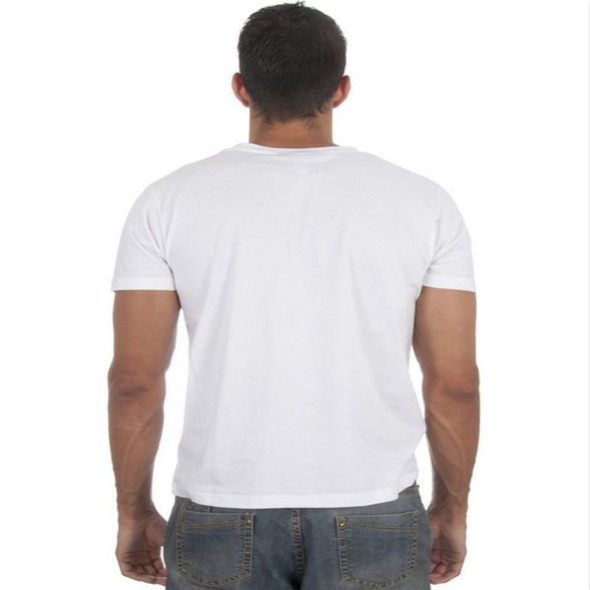2 PCS Three Cats Pattern Printing T-shirt for Men, Size: XXL(White)