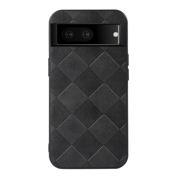 Google Pixel 7 5G Weave Plaid PU Phone Case(Black)