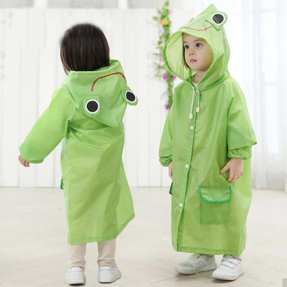 2 PCS Outdoor Cute Waterproof Kids Rain Coat Kids Animal Style(Green)