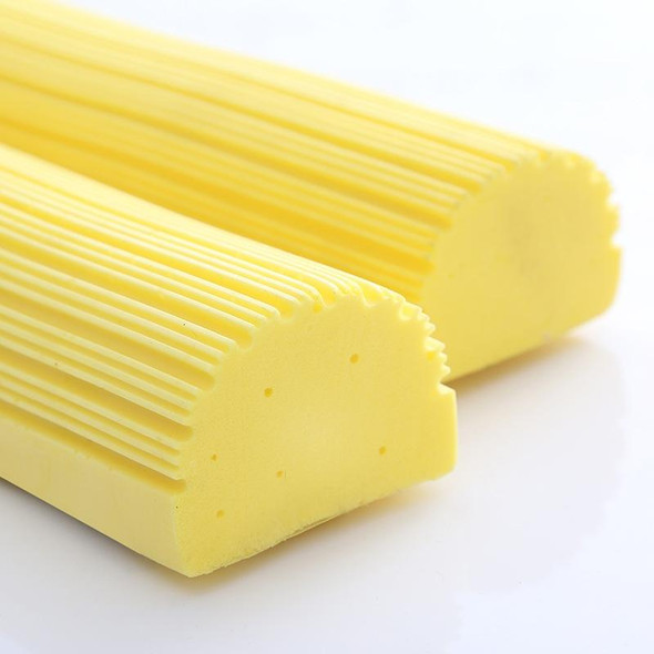 2 PCS 28cm Half-Fold Narrow Mouth Universal Mop Sponge Tape Head Replacement Fittings(Yellow)