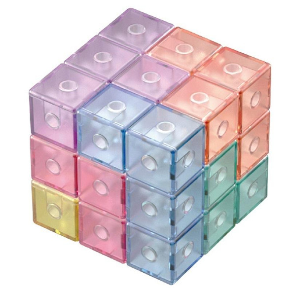 Magnetic Building Blocks Cube Cube Assembling Toys - Children, Colour: Card