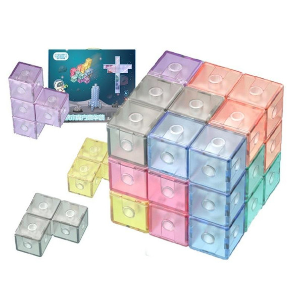 Magnetic Building Blocks Cube Cube Assembling Toys - Children, Colour: Card
