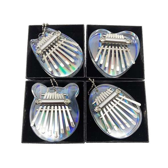 Mini Dazzle Acrylic 8 Tone Thumb Piano Kalimba Musical Instruments(Egg)