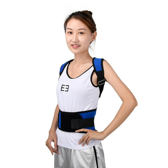 Adult Back Posture Correction Belt Kyphosis Correction Body Restraint Belt, Specification: L(Blue)