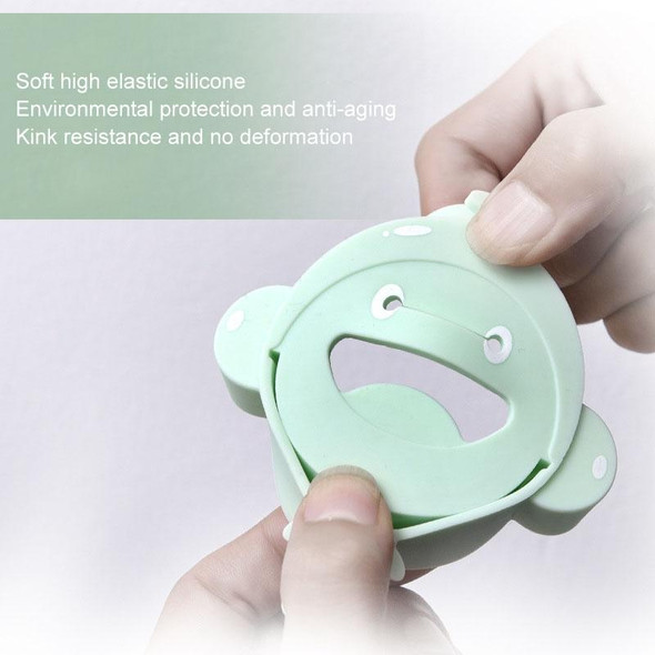 Silicone Monkey Shape Children Cartoon Faucet Water Sink Baby Hand Washing Auxiliary Extender(Green)