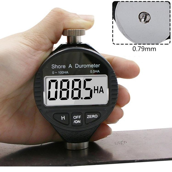 Electronic Digital Display Hard Meter Plastic Rubber Silicone Tire Hardness Meter, Model: 0-100HA A
