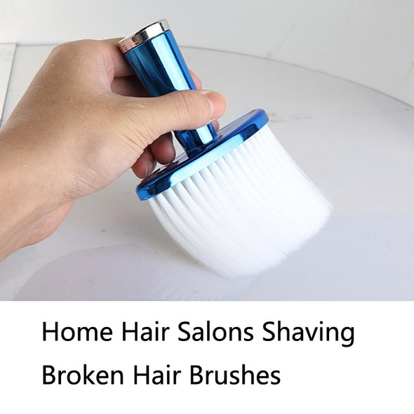P6424 Hairdresser Sweeping Hair Brushes Hairdressing Nylon Soft Cleaning Brushes Home Hair Salons Shaving Broken Hair Brushes(Gold)