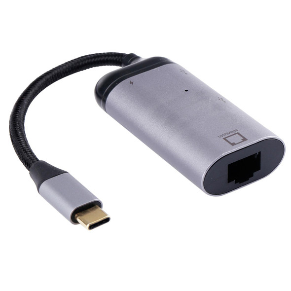 Type-C / USB-C Male to RJ45 Female  + Type-C / USB-C Female + USB Female Adapter Converter