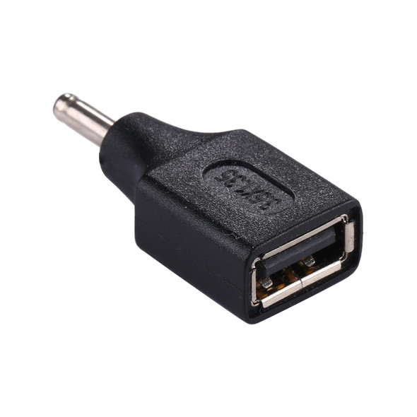 10 PCS 3.5x1.35mm Male to USB Female Adapter Connector