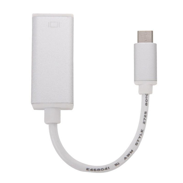 10cm USB-C / Type-C 3.1 to Display Adapter Cable, - MacBook 12 inch, Chromebook Pixel 2015, Nokia N1 Tablet PC(Silver)
