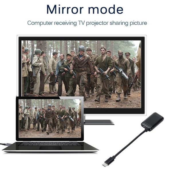 USB-C / Type-C 3.1 (MHL) to 1080P HD HDMI Video Adapter Cable, Length: 12cm