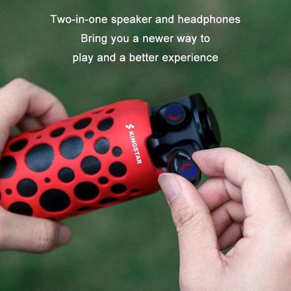 K045 2 In 1 Outdoor Mini Wireless Bluetooth Audio In-Ear Headphones(Green)