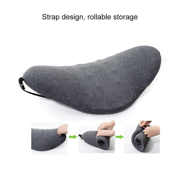 Memory Foam Lumbar Spine Cushion Pregnant Women Sleeping Lumbar Pillow(Dark Gray)