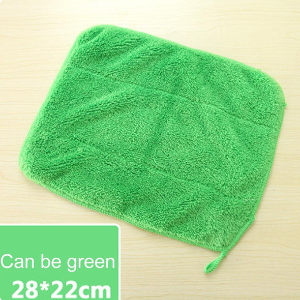 5 PCS Bamboo Fiber Washing Dish Towel Kitchen Cleaning Cloth Double-Sided Scouring Cloth Water Absorption Non-Stick Oil,Can Hang,Random Color Delivery