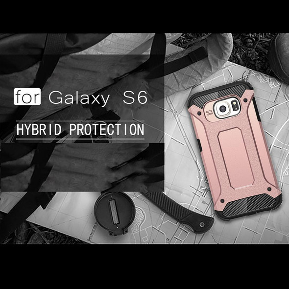 For Galaxy S6 / G920 Tough Armor TPU + PC Combination Case (Rose Gold)
