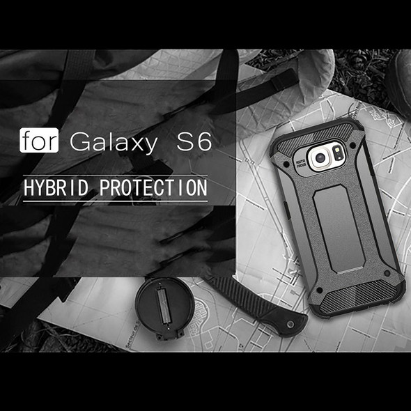 For Galaxy S6 / G920 Tough Armor TPU + PC Combination Case (Grey)