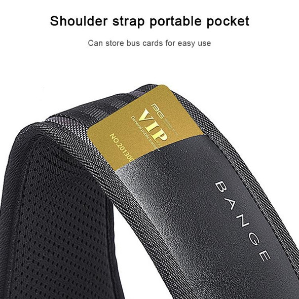 BANGE Men Security USB Chest Bag Portable Outdoor Shoulder Bag(Grey)