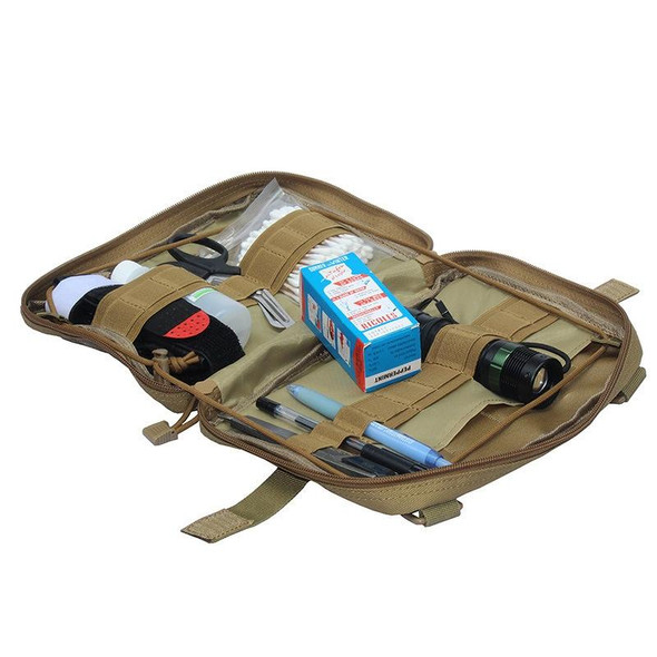 Outdoor Camping Multifunctional Storage Bag Hiking Equipment Organizer(Mud Color)
