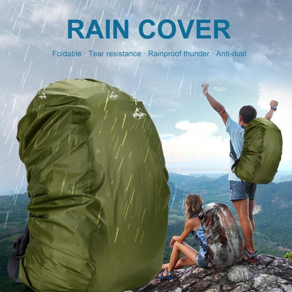55-60L Adjustable Waterproof Dustproof Backpack  Rain Cover Portable Ultralight Protective Cover(Orange)