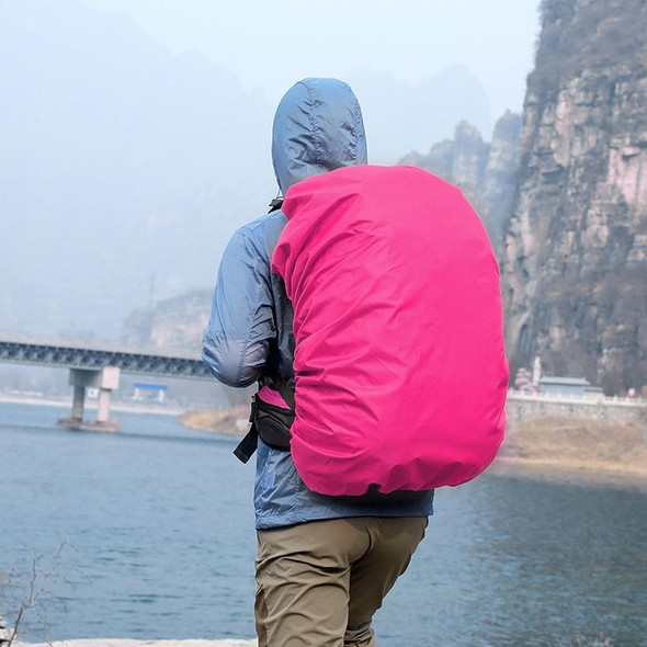 80L Adjustable Waterproof Dustproof Backpack  Rain Cover Portable Ultralight Protective Cover(Pink)