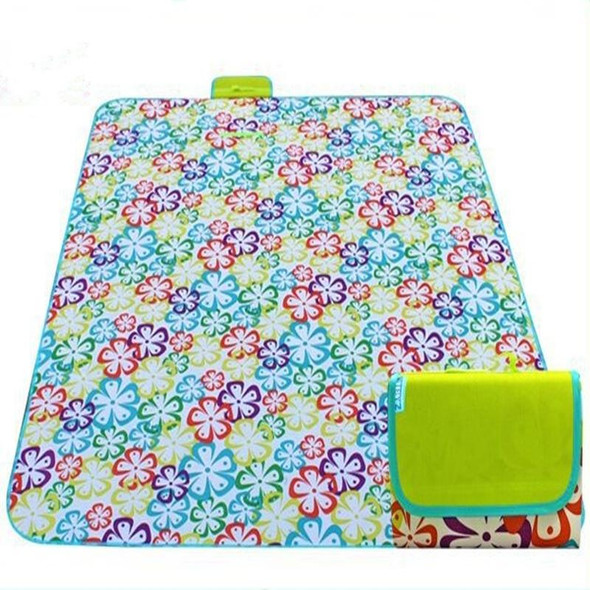 600D Oxford Cloth Outdoor Picnic Mat Picnic Cloth Waterproof Mats Spring Travel Beach Mat, Specifications (length * width): 150*120(Colorful Flower)