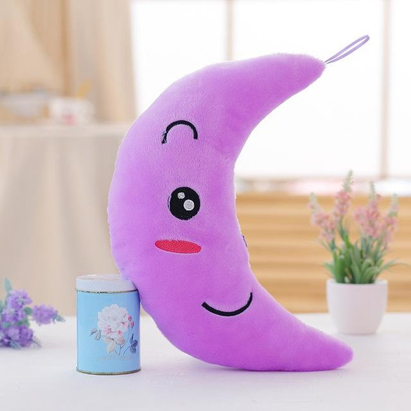 Creative Toy Luminous Pillow Soft Stuffed Plush Toys Gift For Kids Children Girls(Purple Moon)
