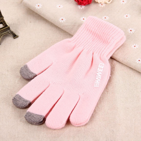 HAWEEL Three Fingers Touch Screen Gloves for Women, For iPhone, Galaxy, Huawei, Xiaomi, HTC, Sony, LG and other Touch Screen Devices(Pink)