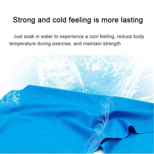 1PC Outdoor Sports Portable Cold Feeling Prevent Heatstroke Ice Towel, Size: 30*80cm(Dark Red)