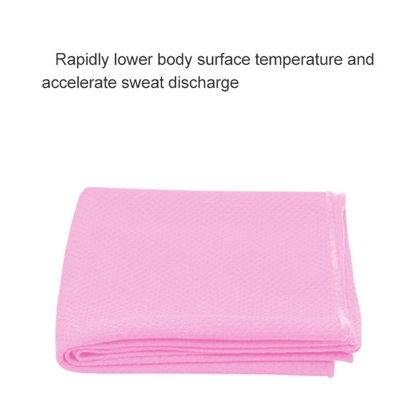 1PC Outdoor Sports Portable Cold Feeling Prevent Heatstroke Ice Towel, Size: 30*80cm(Pink)