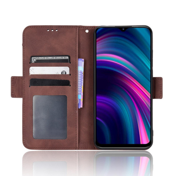 BLU G51 Plus Skin Feel Calf Pattern Leatherette Phone Case(Brown)