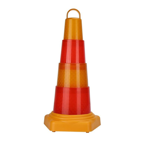 Portable Foldable LED Road Safety Road Cones Height: 42cm