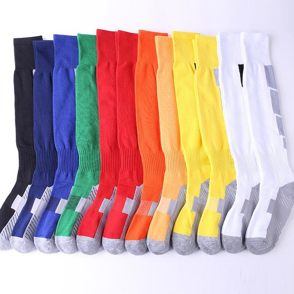 Adult Non-Slip Over-Knee Football Socks Thick Comfortable Wear-Resistant High Knee Socks(Sapphire)