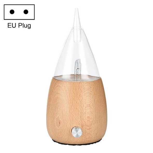 Waterless Diffuser Essential Oil Spray Wood Glass Aromatherapy Air Humidifier, Plug Type:EU Plug(Light Wood Grain)