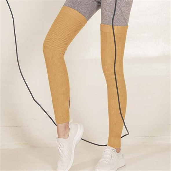 Yoga Leggings Stockings Winter Adult Sports Socks Warm Wool Socks(Yellow)