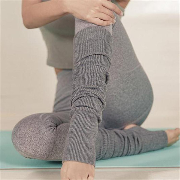 Yoga Leggings Stockings Winter Adult Sports Socks Warm Wool Socks(Grey)