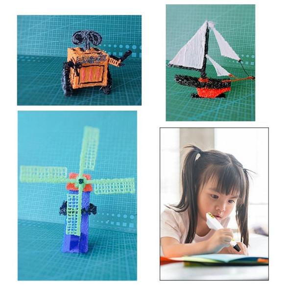 3D Printing Pen Children Toy Art Doodle Pen, Specification:USB+UK Plug