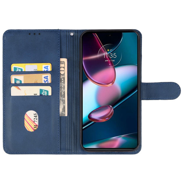 For Motorola Moto X40 Leatherette Phone Case(Blue)