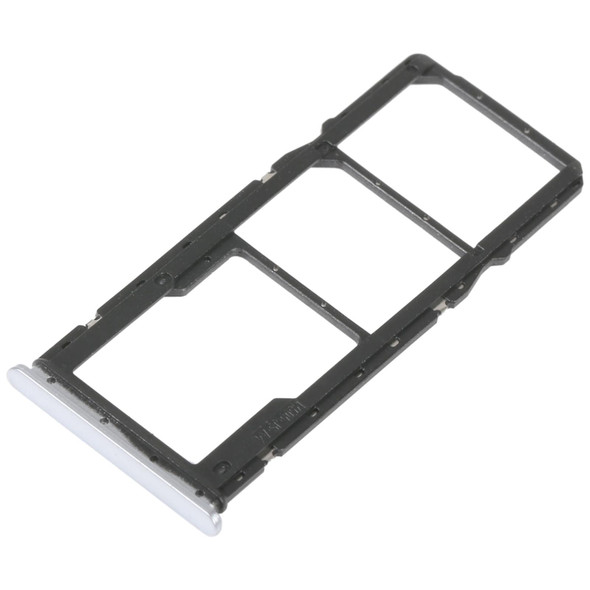 SIM Card Tray + SIM Card Tray + Micro SD Card Tray For Xiaomi Redmi 10A (Silver)