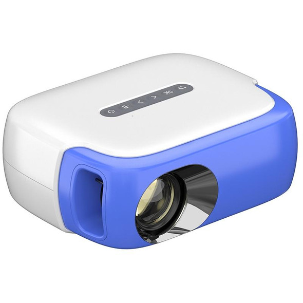 DR-860 1920x1080 1000 Lumens Portable Home Theater LED Projector, Plug Type: US Plug(Blue White)