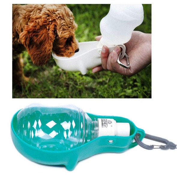 Dogs and Cats Portable Water Feeder Pet Kettle for Going Out(Blue)