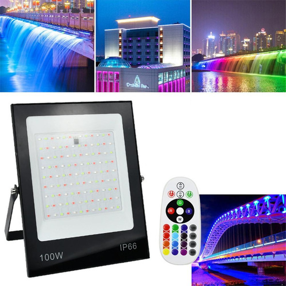 200W Colorful RGB Changing LED Flood Light With Remote Control