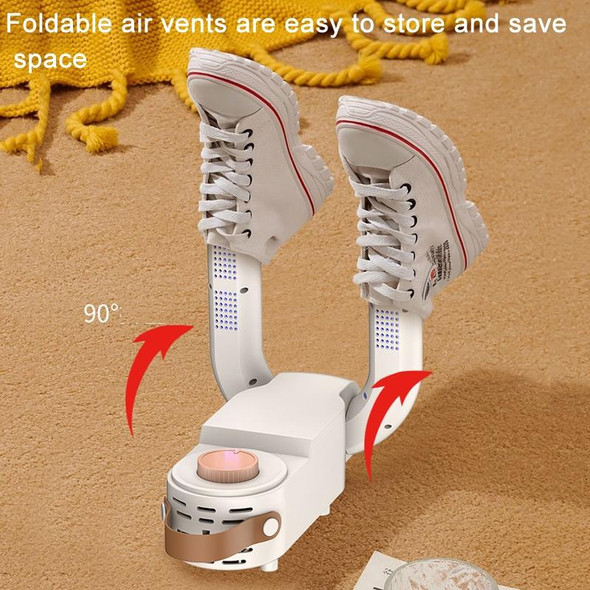150W 220V Foldable Retractable UV Disinfection Deodorization Intelligent Shoe Dryer,CN Plug(White)