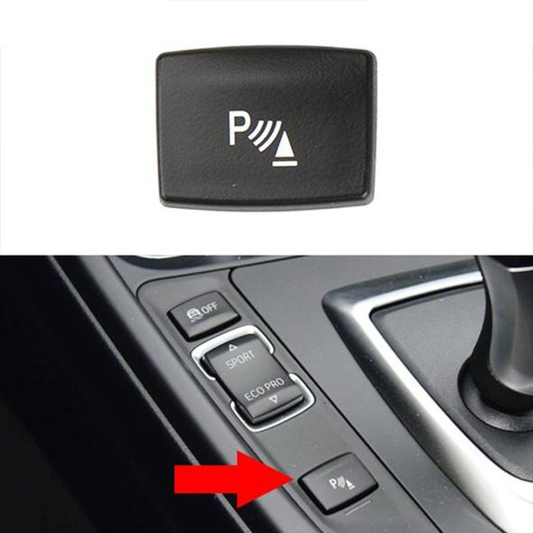 For BMW 3 Series Left Driving Car Central Control Multi-function Radar Button 6131 9252 912(Black)