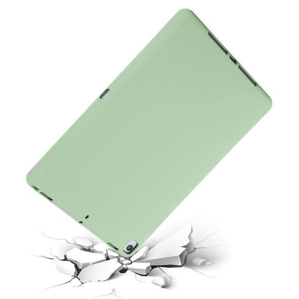 Solid Color Liquid Silicone Dropproof Full Coverage Protective Case For iPad 10.2 2019 / 10.2 2020 / 10.2 2021 / Pro 10.5 2017 / Air 10.5 2019(Green)