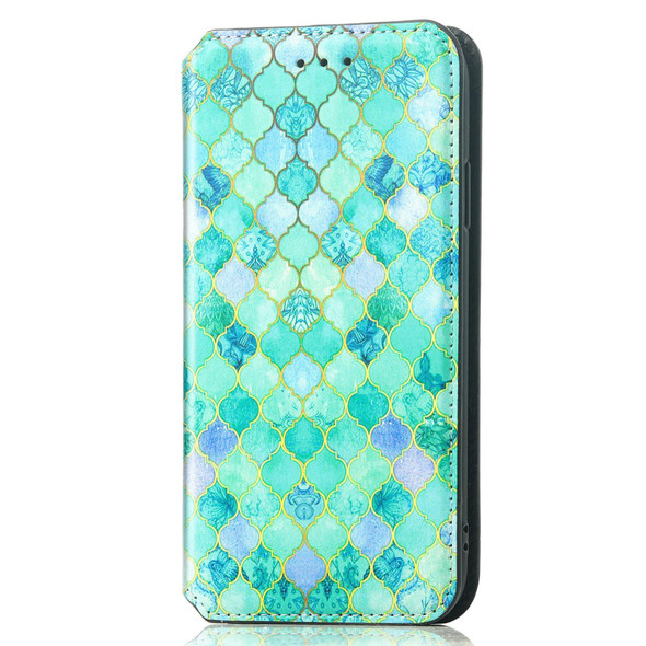 For Huawei Nova 10 CaseNeo Colorful Magnetic Leatherette Phone Case(Emerald)