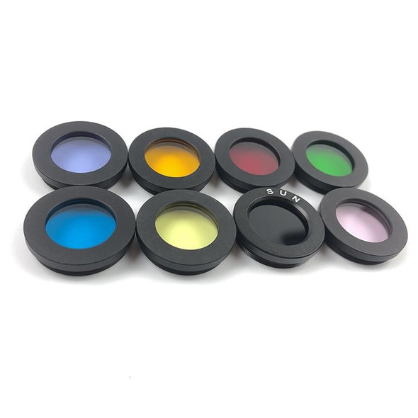 Datyson Astronomical Telescope Accessories 1.25 inch Planet Moon Nebula Filter Neutral Edition, A Set of 8 Colors
