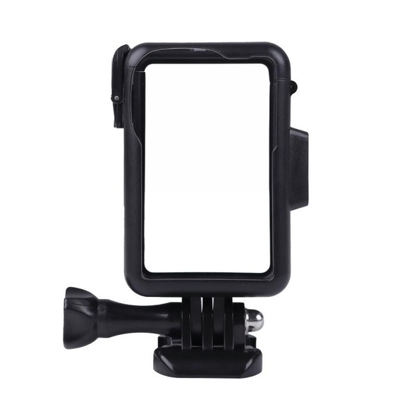 For DJI Osmo Action 3 Vertical Plastic Protective Frame Cage with Cold Shoes (Black)