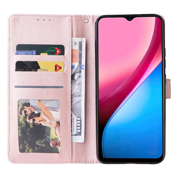 For Infinix Hot 10i Multifunctional Horizontal Flip Leatherette Case with Three Card Slot(Rose Gold)