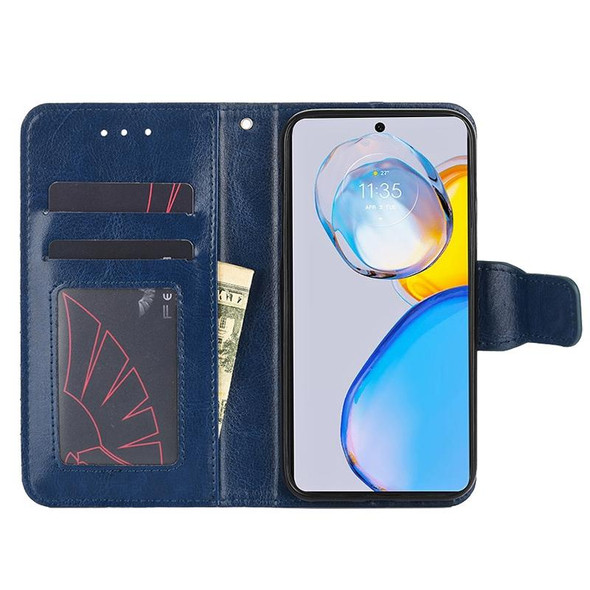 For Realme C33 4G Crystal Texture Leatherette Phone Case(Royal Blue)